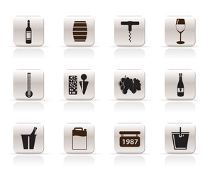 Wine Icons Vector Icon Set