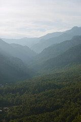 Fototapeta premium The view of Goynuk canyon from Ali mountain, Beldibi, Antalya region, Turkey 