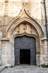 Late Gothic entrance to the Church and convent of San Pablo in Palencia, Spain.