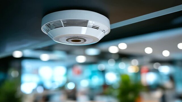 Smoke detector device, fire alarm equipment, home safety installation, residential protection measure, ceiling mounted system, security warning device, emergency detection tool, de