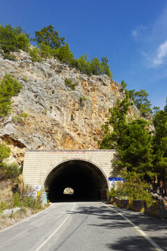 Old Camdag tunnel, Beldibi, Antalya region, Turkey     