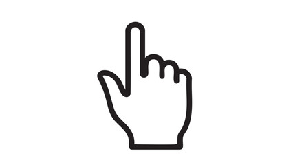 Obraz premium 3D vector illustration of a human hand with a finger in the form of an arrow gesture as a conceptual symbol icon