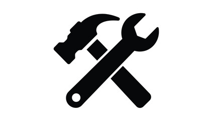 A crossed hammer and wrench icon representing tools and repair work