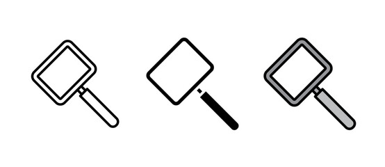 Search Magnifier Icon find symbol, discovery, interface tool, stroke filled and colored icon set.