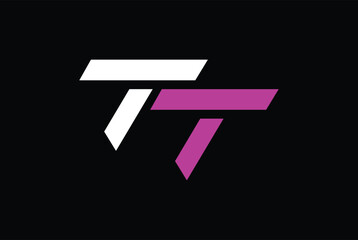 Letter T, TT Logo vector for any business, club, sport, community, company.