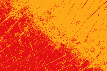 Bold orange and red grunge texture with distressed scratches and rough surface details. Perfect for backgrounds, posters, packaging, and bold graphic design projects.