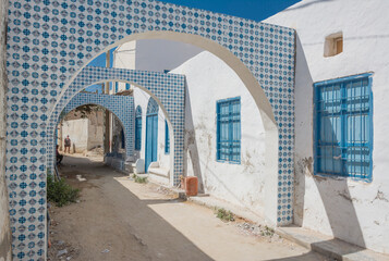 ulica na Djerbie w Tunezji