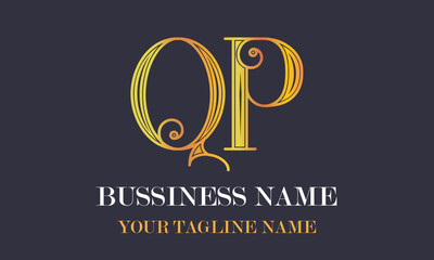 QP Q qp initial logo | initial based abstract modern minimal creative logo, vector template image. luxury logotype logo, real estate homie logo. typography logo. initials logo