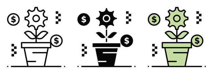 Stunning visual representation of financial growth showing money generating passive income through innovative business mechanisms