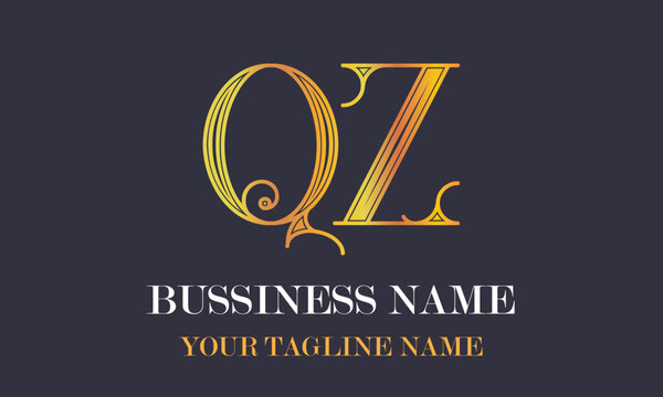 QZ Q qz initial logo | initial based abstract modern minimal creative logo, vector template image. luxury logotype logo, real estate homie logo. typography logo. initials logo