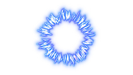 Blue Magic Particle Explosion &ndash; Transparent Background