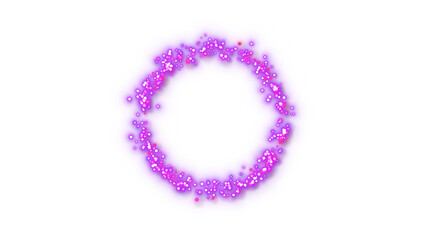 Purple Magic Particle Explosion &ndash; Transparent Background