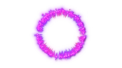 Purple Magic Particle Explosion &ndash; Transparent Background
