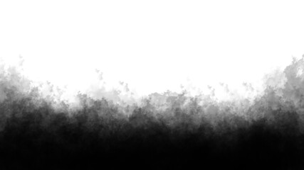 Black smoke clouds dust