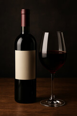 프리미엄 와인병 제품 촬영 이미지