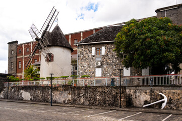 Historic windmill in Port Louis, Mauritius