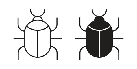 Bug icons pack. icon for web design isolated on white background