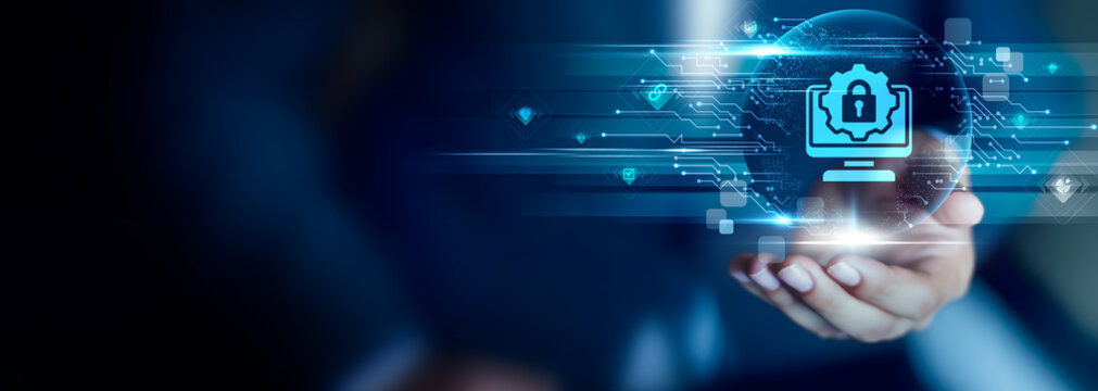 Access Management concept, Businessman hold Access Management icon for secure identity control, permission handling and protected system access.