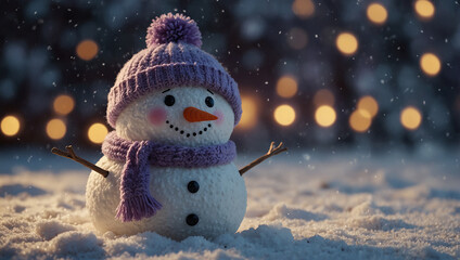Snowman creating lovely winter vibes