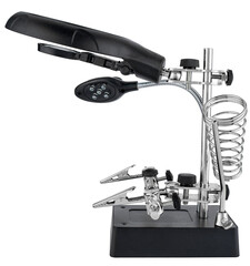 Desk magnifying glass for soldering