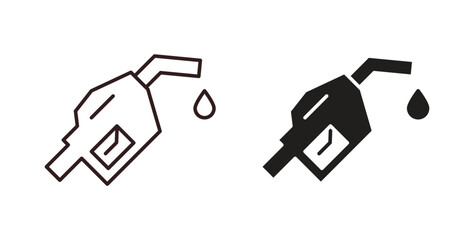 Fuel icons pack. icon for web design isolated on white background