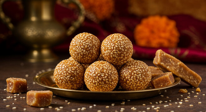  traditional Indian sweet Till ke Laddu 