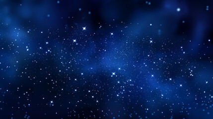 Obraz premium Blue night starry sky space background astronomy visualization celestial screensaver display horoscope zodiac concept cosmic atmosphere scene defocused stars pattern with