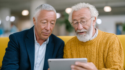 Professional b2b interaction with financial advisor in navy blazer discussing business strategy