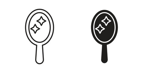 Mirror icons pack. icon for web design isolated on white background