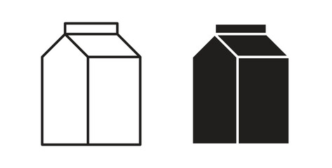 Paper bag icons pack. icon for web design isolated on white background