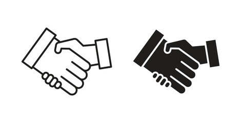 Partnership icons pack. icon for web design isolated on white background