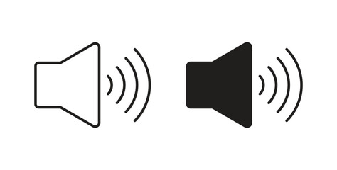 Volume icons pack. icon for web design isolated on white background