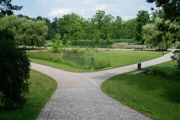 Obraz premium Stromovka park in Prague, Czech Republic