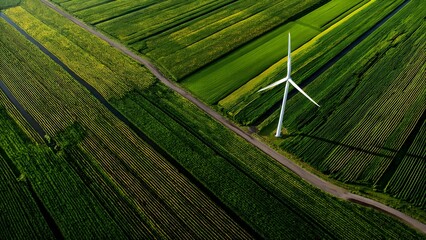 Sustainable Energy Wind Turbine in Geometric Fields
