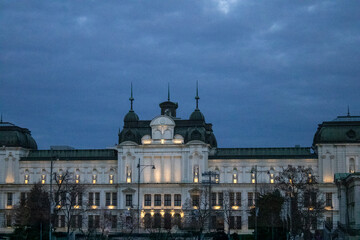 the building of the city of the old town