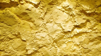 Crystalline Sulfur Texture Background 8K Yellow
