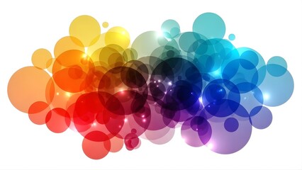 abstract background with colorful circles