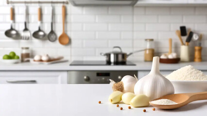 Knoblauch, transparentes Hintergrundbild.