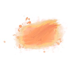 Watercolor brush isolated white background 