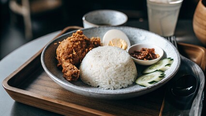 traditional Malaysia nasi lemak, Malaysia food