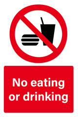 No eating or drinking
