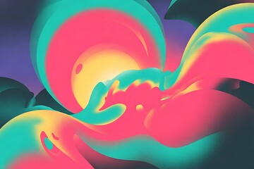 Abstract blurred gradient background in bright colors. Colorful smooth illustration