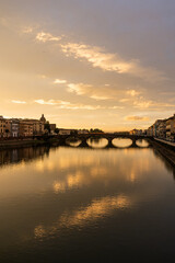 Fototapeta premium Sunset at Florencia, Italy