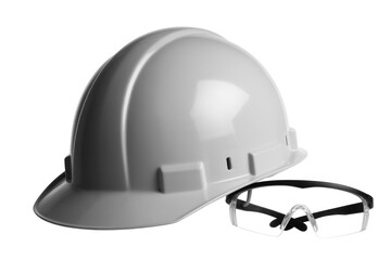 Fototapeta premium Hard Hat and Safety Glasses