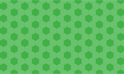 Fondo de futbol soccer con hexágonos verdes sobre un fondo verde muy claro © MariaFernanda