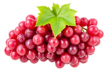 Fototapeta premium A view of some Grapes isolated on a white background