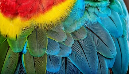 Colorful Feathers Budgie Bird Feathers Background Texture