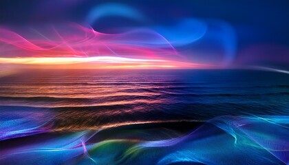 Experience The Mesmerizing Dance Of Vibrant Light Waves Perfect For Modern Backgrounds Creative Projects And Adding A Touch Of Abstract Artistry To Your Designs