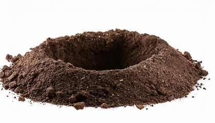 Hole In Ground Isolated Deep Earth Nature Land Surface Texture Dig Pit Burrow Soil