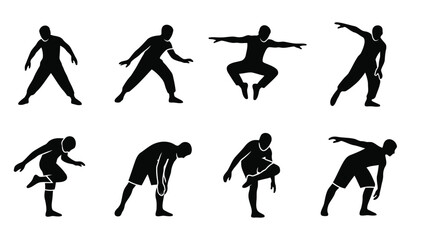 Hop Dance Step Icon Vector Illustration | Simple Dance Footwork Symbol | Step-by-Step Hop Movement Graphic